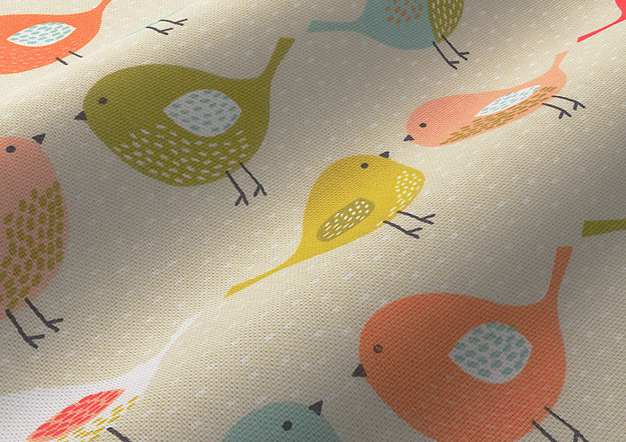 Birds, Multi - Made to Measure Curtains - Image 4